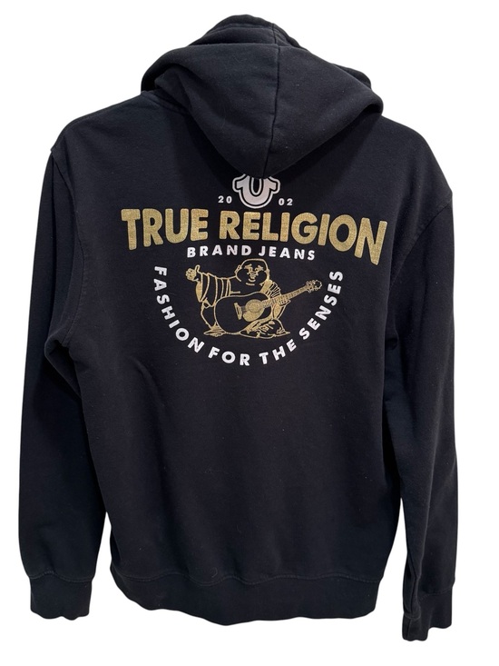 True Religion Other - True Religion Hoodie Hooded Sweatshirt Foil Trilogy Buddha Mens M